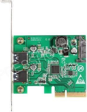 PCI-E Express 4x to USB 3.1 10Gbps Expansion Card Adapter w/Low Profile Bracket