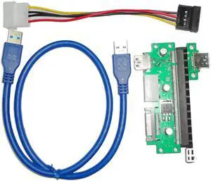 PCI-E X1 to X16 Extension Cable PCIE USB3.0 Graphics Display Cable Wire for Mining