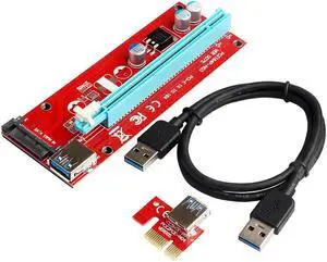 USB3.0 PCI-E PCI Express 1x to 16x Riser Graphics Extender Card Adapter Cable