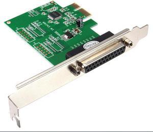 IEEE 1284 DB25 25 Pin Parallel Port PCI-E PCI Express Card Adapter for PC