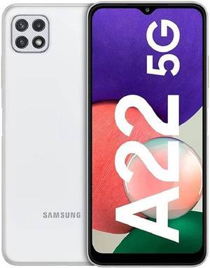 Samsung Galaxy A22 5G 66 FHD Display 128GB  4GB RAM 48MP Camera Dual SIM GSM only  No CDMA Factory Unlocked 5G Smartphone White  International Version