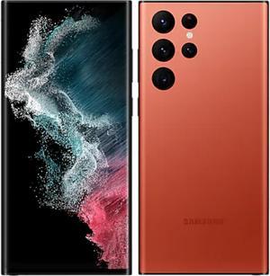 Samsung Galaxy S22 Ultra ONLINE EXCLUSIVE DualSIM  eSIM 256GB ROM  12GB RAM GSM  CDMA Factory Unlocked 5G SmartPhone Red  International Version