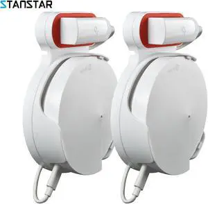 STANSTAR Wall Mount for TP-Link Deco M5 Whole Home Mesh WiFi System, Sturdy Bracket Holder for TP-Link Deco M5 Space Saving TP-Link Router Wall Holder Plug in Without Messy Wires or Screws(2pack)