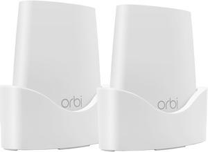 STANSTAR Wall Mount for NETGEAR ORBI AC2200(RBK23) Whole Home Mesh WiFi System,Sturdy Bracket Holder with Space Saving ORBI Router Wall Holder Without Messy Wires(2 Pack)