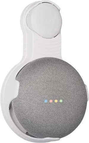 STANSTA Wall Mount Holder for Google Home Mini, A Space-Saving Accessories for Google Home Mini Voice Assistant(1Pack  US Plug)