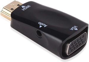 STANSTAR HDMI to VGA Adapter Converter with Audio, Supports TV, PC, Laptops, Digital Camera, TV Box and etc.