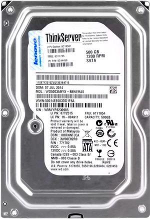 81Y9803 500GB 7200RPM SATA 3.5Inch IBM Hard Drive