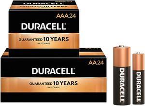 24 AA + 24 AAA Duracell Coppertop Alkaline Battery Combo