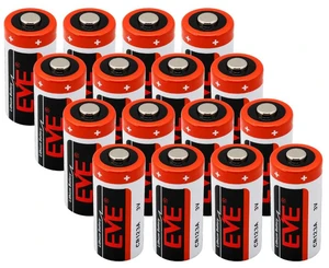 EVE CR123 3V 1450mAh Lithium Batteries, CR123A CR17345, 16-Pack EVE CR123 3V 1450mAh Lithium Batteries, CR123A CR17345, 16-Pack
