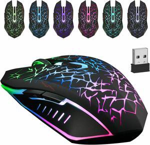 Wireless Optical Rechargeable Gaming Mouse for Dell Toshiba Apple Asus MSI Acer HP PC Laptop Computer