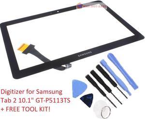 Touch Glass screen Digitizer Replacement for Samsung Galaxy TAB 2 10.1" GT-P5113ts with Tool Kit