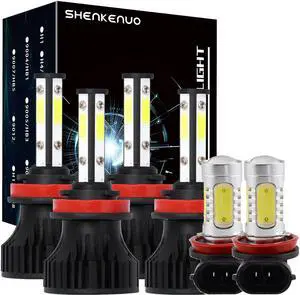 For Nissan Altima 2007-2018 LED Headlight Bulbs High Low FOG Light Combo Kit 6Pc