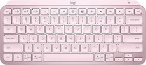 Logitech Mx Keys Mini Minimalist Wireless Illuminated Keyboard, Compact, Bluetooth, Backlit, Usb-C, Compatible With Apple Macos, Ios, Windows, Linux, Android, L Build - Rose