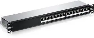 TRENDnet TC-P16C6AS 16-Port Cat6A Shielded 1U Patch Panel