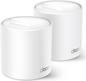 Deco Ax3000 Wifi 6 Mesh System (Deco X50) - Covers Up To 4,500 Sq.Ft. , Replaces Wireless Router And Extender, 3 Gigabit Ports Per Unit, Supports Ethernet Backhaul, 2-Pack