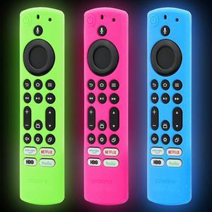 Zell Ns43F301Na22 Remote Cover Compatible For Toshiba Insignia NsRcfna21 2021 Omni Series  4Series Smart Tv 3Pack Green Sky Blue Pink Silicone Protector Glow In Dark