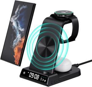 Zell For Samsung Wireless Charger 3 In 1 Wireless Charging Station For Samsung S22 UltraZ Flip 4Fold 4S22S21S20S10 Samsung Watch Charger For Galaxy Watch 43Active 2Galaxy Buds Pro2Live