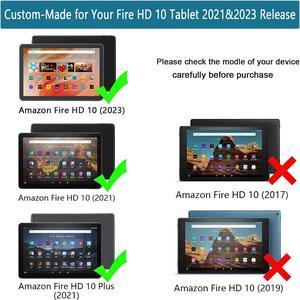 Kids Case For Fire Hd 10  Fire Hd 10 Plus Tablet 13Th11Th Generation 20232021 Release With Screen Protector Shockproof Handle Stand Case For Amazon Fire Hd 10 Tablet 20232021 Purple