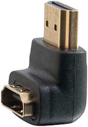 C2G 40999 HDMI Male to HDMI Female 90° Down Adapter, Black