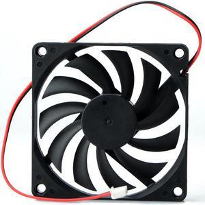 1Pcs Mini Computer Cooler Fan 2 pin power connector DC 12V 0.15A Computer/PC/CPU Silent Cooling Case Fan Drop Shipping