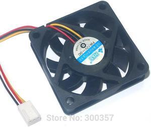 Black 6cm 3pin12V 60mm x 15mm 6015 Brushless DC Fan PC Cooling Cooler Fan