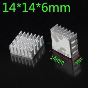 10pcs Heatsink 14x14x6mm Aluminum Cooling Fan Radiator IC Chp CPU GPU Electronic Computer Heat Dissipation 14mm x 6mm