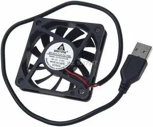 1Pieces DC 5V USB 6010 60mm x 10mm 6cm Fans PC Computer Case Cooling Cooler Fan