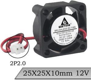 1 Pcs DC 12V 25x25x10mm 25mm Mini Brushless Cooling Cooler Fan 2.5cm 3D Printer fan Heatsink Fan