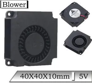 1Piece 5V 40mm 40x40x10mm 3D Printer DC Blower Cooling Fan 4010S 4cm 2Pin Brushless Turbo Blower Cooler
