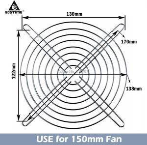 Metal Steel 150x150mm 15cm 150mm Cooling Fan Grill Guard Finger Covers Protector Net