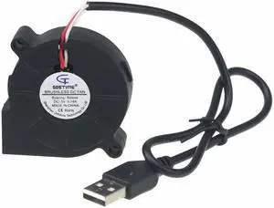 1 Piece DC 5V USB Blower Cooling Fan 50mm x 50mm x 15mm 5015 Laptop Machine Cooler 5015