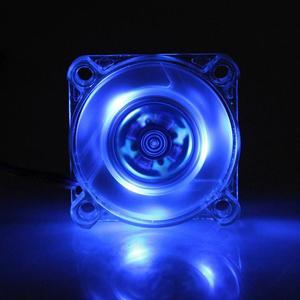 2pcs Transparent Case Blue LED Fan 40mm 12V 3Pin Computer PC VGA Chipset Heatsink Cooler DC Cooling Fan 40x40x10mm 4010