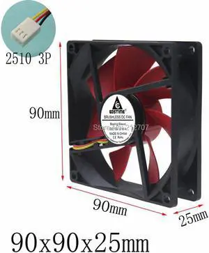 90x90x25mm Hydraulic Bearing 12V DC CPU Cooling Exhaust Fan 90mm 9025 3Pin 9CM