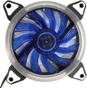 BINMER 120mm Fan CPU Cooler RGB LED 120x120x25mm 12V DC Brushless PC Computer Case Cooling Fan 1200PRM PC Fan Heatsink NEW L0429