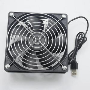 TV Box Wireless Router Cooling Fan DC 5V USB Power 120mm 120x120x25mm 12CM Silent Quiet Computer Cooler W/Screws and Grill Guard