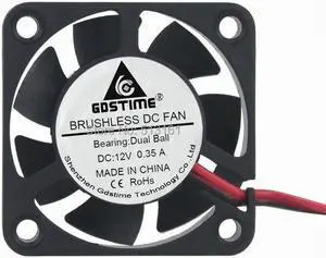 High Speed Ball Bearing 40x40x10mm DC 12V 2 Pin 40mm Brushless Computer Cooling Fan