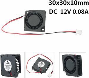 1 Piece DC 12V 3D Printer Blower Fan 30mm x 10mm 3010 Sleeve Bearing Laptop Cooling Fan 3cm 30x10mm Micro