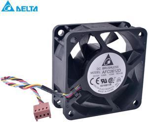 DELTA AFC0612D 60mm fan 6025 60x60x25mm 12V 0.60A 4 wire 4Pin PWM double ball bearing high volume air cooling fan
