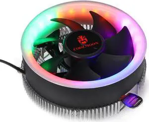 S SKYEE PC CPU Cooler Fan Heatsink LED Blue Aperture CPU Cooling Fan Quiet Radiator For Intel 775/1156 for AMD AM2 AM2+ AM3 AM3+