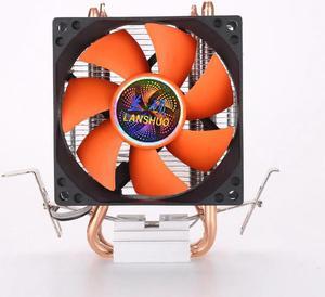 8cm 80mm Mini 2 Heatpipes PC CPU Cooler Heatsink Computer Cooling Fan for LGA 775/1155/1156 AMD AM2 AMD3