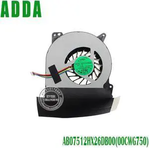 CPU fan for Asus G750 G750JW G750J cpu cooling fan cooler AB07512HX26DB00 00CWG750
