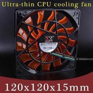 XIGMATEK 120mm fan 120x120x15mm 12V 0.32A Computer CPU four wire PWM ultra thin cooling fan.The thickness is only 15mm