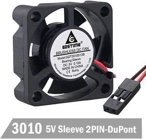 5PCS Lot 3010s 30MM 30 x 10MM 5V 2Pin Dupont Connector DC Cooler Small Cooling Fan