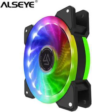 RGB Fan 120mm Computer Fan Cooling 12v LED Rainbow Single Modle 51CFM 1300RPM