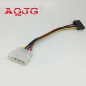 1pcs Serial ATA SATA 4 Pin IDE Molex to 15 Pin HDD Power Adapter Cable Hard Drive Adapter Male to Female Cable
