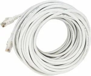 100 FT RJ45 Cat5 Ethernet LAN Network White Cable For PC PS Xbox Internet Router