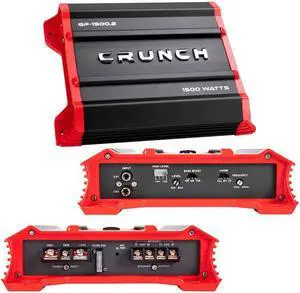 Crunch Ground Pounder 2 X 325 @ 4 Ohms 2 X 750 @ 2 Ohms 1 X 1500 Watts @ 4 Ohms Bridged