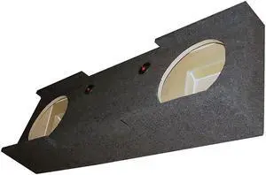 Qpower Gmc/Chevy Crew Cab '07-'13 Dual 12" Empty Woofer Box