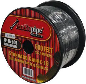 NIPPON AP-15-500 BLK Audiopipe 16 Gauge 500Ft Primary Wire Black