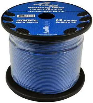 NIPPON AP-14-500 BLU Audiopipe 14 Gauge 500Ft Primary Wire Blue